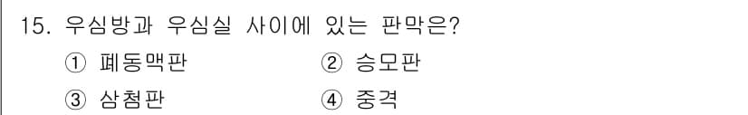 의공기사 2015년 15번 - 정답과 핵심 포인트를 검수 중인 기출문제