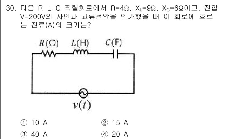 의공기사 2015년 30번 - 정답과 핵심 포인트를 검수 중인 기출문제