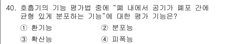 의공기사 2015년 40번 - 정답과 핵심 포인트를 검수 중인 기출문제