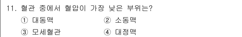 의공기사 2017년 11번 - 정답과 핵심 포인트를 검수 중인 기출문제