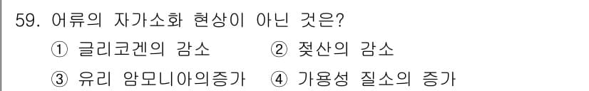 식품가공기능사 2015년 59번 - 정답과 핵심 포인트를 검수 중인 기출문제