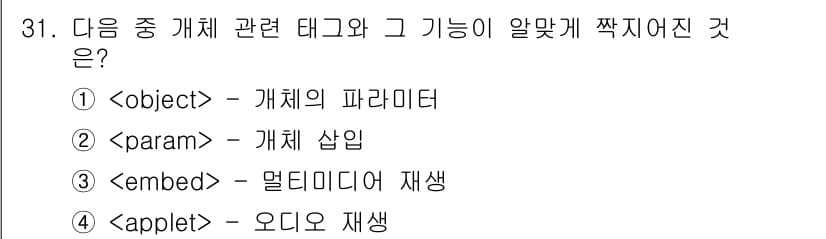 인터넷정보관리사_2급 2018년 31번 - 정답과 핵심 포인트를 검수 중인 기출문제