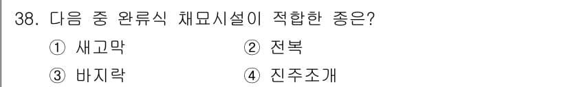 수산양식기사 2015년 38번 - 정답과 핵심 포인트를 검수 중인 기출문제