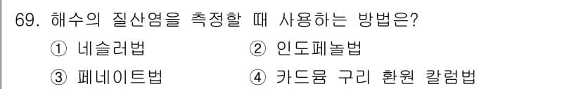 수산양식기사 2015년 69번 - 정답과 핵심 포인트를 검수 중인 기출문제