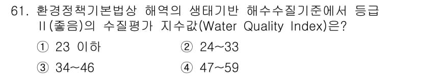 수산양식기사 2016년 61번 - 정답과 핵심 포인트를 검수 중인 기출문제