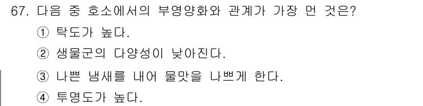 수산양식기사 2016년 67번 - 정답과 핵심 포인트를 검수 중인 기출문제