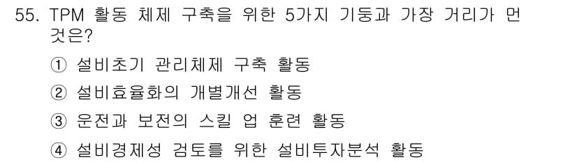 가스기능장 2015년 55번 - 정답과 핵심 포인트를 검수 중인 기출문제
