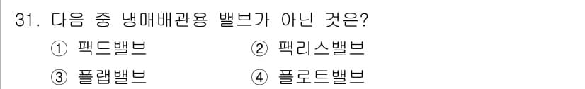가스기능장 2018년 31번 - 정답과 핵심 포인트를 검수 중인 기출문제