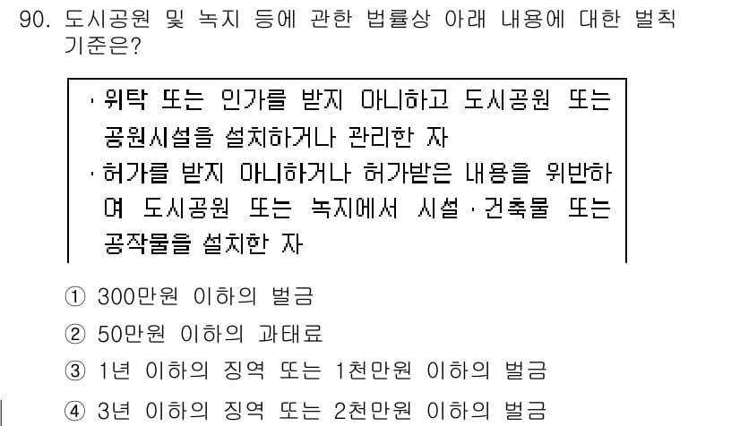 도시계획기사 2018년 90번 - 정답과 핵심 포인트를 검수 중인 기출문제