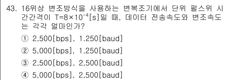 정보통신산업기사 2017년 43번 - 정답과 핵심 포인트를 검수 중인 기출문제