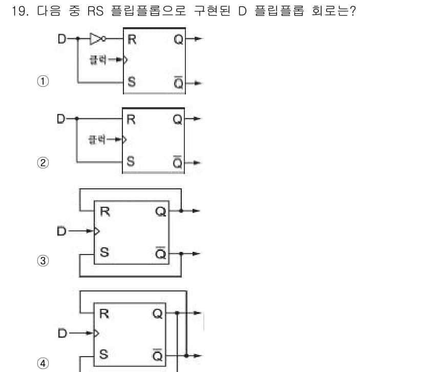 정보통신산업기사 2018년 19번 - 정답과 핵심 포인트를 검수 중인 기출문제