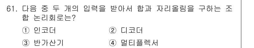 정보통신산업기사 2018년 61번 - 정답과 핵심 포인트를 검수 중인 기출문제