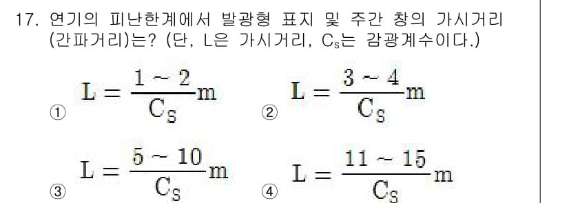 소방시설관리사 2017년 17번 - 정답과 핵심 포인트를 검수 중인 기출문제