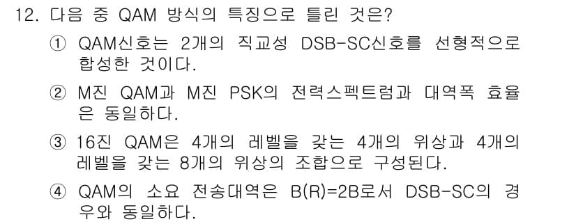 통신설비기능장 2018년 12번 - 정답과 핵심 포인트를 검수 중인 기출문제