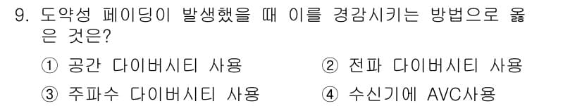 전파전자통신기능사 2016년 9번 - 정답과 핵심 포인트를 검수 중인 기출문제