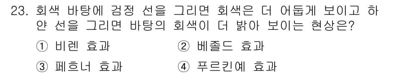 멀티미디어콘텐츠제작전문가 2018년 23번 - 정답과 핵심 포인트를 검수 중인 기출문제