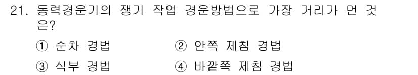 농기계운전기능사 2015년 21번 - 정답과 핵심 포인트를 검수 중인 기출문제