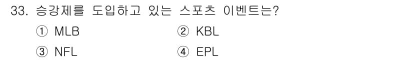 스포츠경영관리사 2017년 33번 - 정답과 핵심 포인트를 검수 중인 기출문제