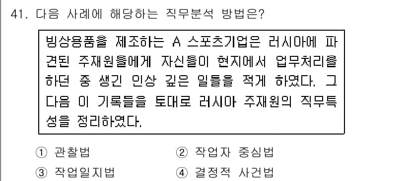 스포츠경영관리사 2017년 41번 - 정답과 핵심 포인트를 검수 중인 기출문제
