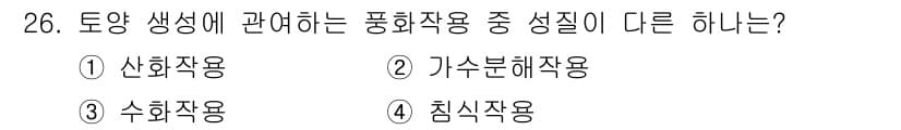 유기농업기사 2018년 26번 - 정답과 핵심 포인트를 검수 중인 기출문제