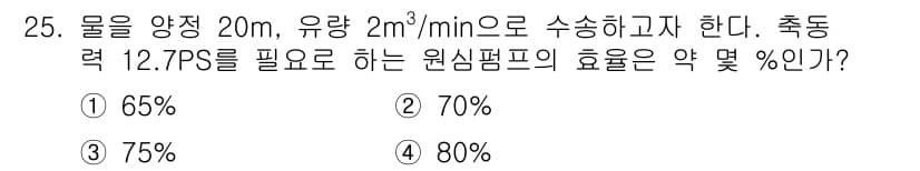 가스산업기사 2018년 25번 - 정답과 핵심 포인트를 검수 중인 기출문제