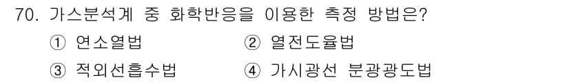 가스산업기사 2018년 71번 - 정답과 핵심 포인트를 검수 중인 기출문제