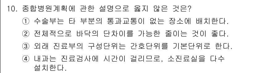 실내건축기사(구) 2018년 11번 - 정답과 핵심 포인트를 검수 중인 기출문제