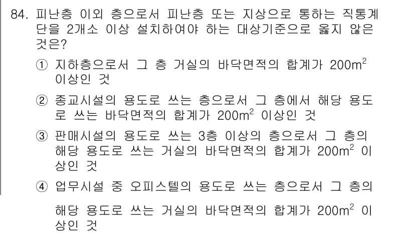 실내건축기사 2018년 85번 - 정답과 핵심 포인트를 검수 중인 기출문제