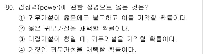 사회조사분석사_2급 2018년 80번 - 정답과 핵심 포인트를 검수 중인 기출문제