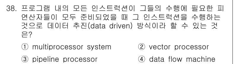 컴퓨터시스템기사(B형) 2018년 38번 - 정답과 핵심 포인트를 검수 중인 기출문제