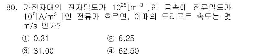 전자기사 2018년 80번 - 정답과 핵심 포인트를 검수 중인 기출문제