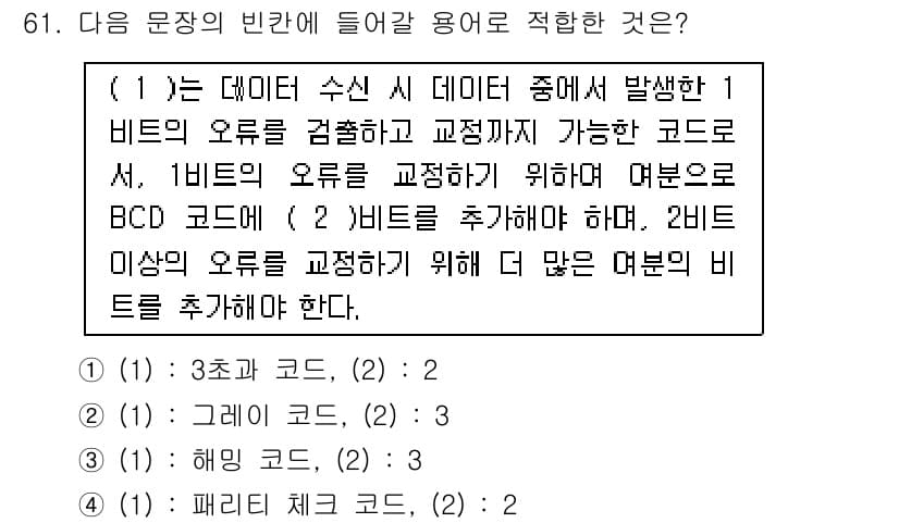 무선설비산업기사 2018년 61번 - 정답과 핵심 포인트를 검수 중인 기출문제