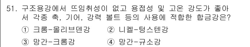 사출(프레스)금형산업기사 2015년 51번 - 정답과 핵심 포인트를 검수 중인 기출문제