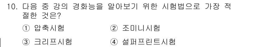 침투비파괴검사기사(구) 2018년 10번 - 정답과 핵심 포인트를 검수 중인 기출문제