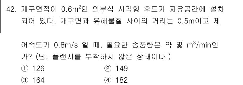 산업위생관리기사 2018년 42번 - 정답과 핵심 포인트를 검수 중인 기출문제