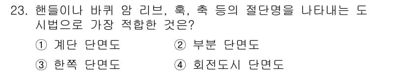 생산자동화산업기사 2018년 23번 - ) 기단 단면도  
기단 단면도는 구조의 하부를 나타내고, 리브나 후크와... 에 관한 핵심 기출문제