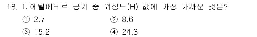위험물기능장 2015년 18번 - 정답과 핵심 포인트를 검수 중인 기출문제