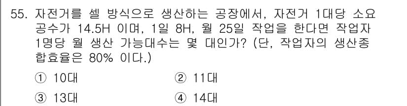 배관기능장 2015년 55번 - 정답과 핵심 포인트를 검수 중인 기출문제