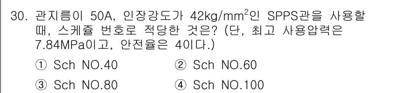 배관기능장 2018년 31번 - 정답과 핵심 포인트를 검수 중인 기출문제