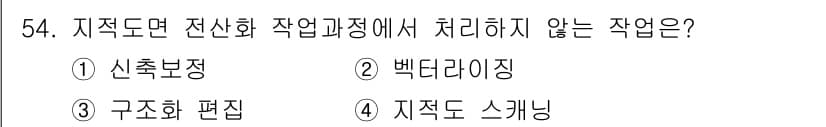 지적기사 2018년 54번 - 정답과 핵심 포인트를 검수 중인 기출문제