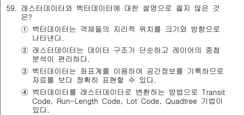 지적기사 2018년 59번 - 정답과 핵심 포인트를 검수 중인 기출문제