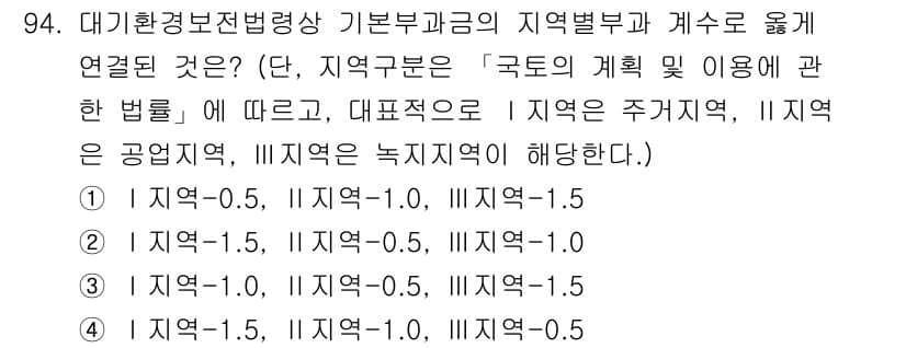 대기환경기사 2018년 97번 - 먼저 문제의 핵심 조건과 판단 기준을 차례대로 정리해야 합니다. 제시된 ... 에 관한 핵심 기출문제