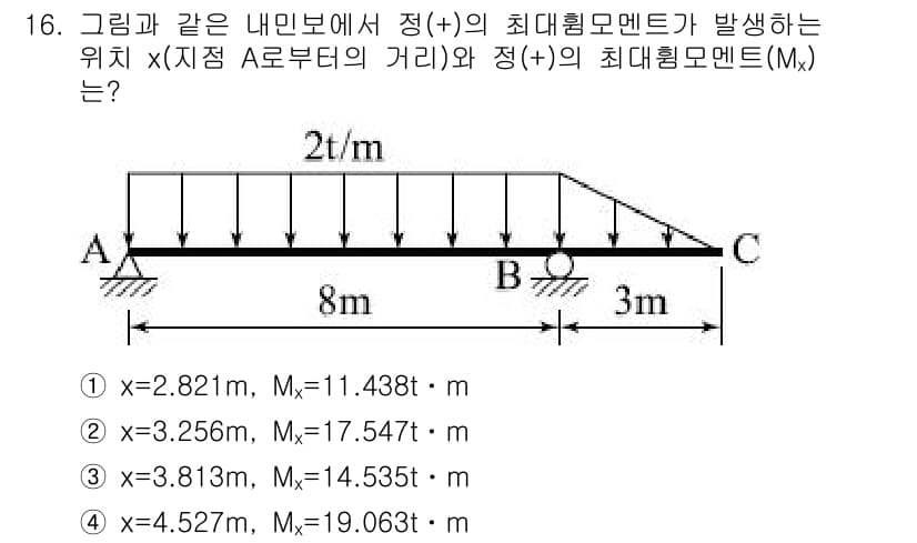 토목기사 2018년 16번 - 정답과 핵심 포인트를 검수 중인 기출문제