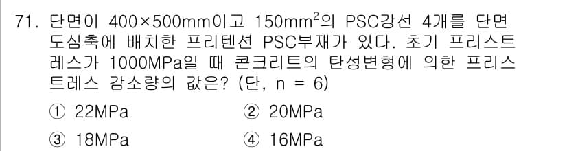토목기사 2018년 71번 - 정답과 핵심 포인트를 검수 중인 기출문제