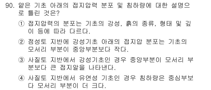 토목기사 2018년 90번 - 정답과 핵심 포인트를 검수 중인 기출문제