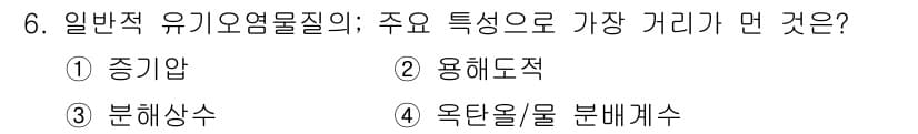 토양환경기사 2018년 6번 - 정답과 핵심 포인트를 검수 중인 기출문제