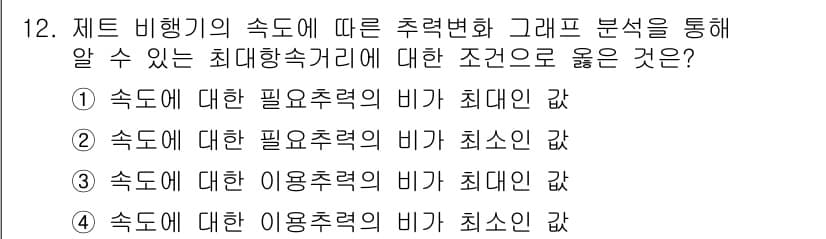 항공산업기사 2018년 12번 - 정답과 핵심 포인트를 검수 중인 기출문제