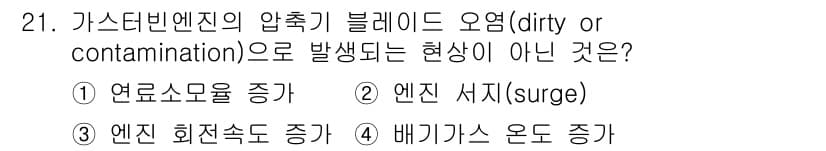 항공산업기사 2018년 21번 - 정답과 핵심 포인트를 검수 중인 기출문제