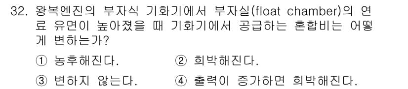 항공산업기사 2018년 32번 - 정답과 핵심 포인트를 검수 중인 기출문제