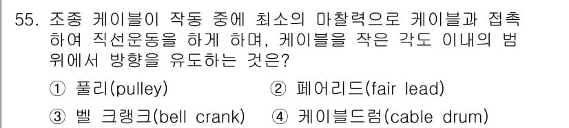 항공산업기사 2018년 55번 - 정답과 핵심 포인트를 검수 중인 기출문제